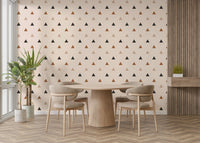 The composition is a structured, repeating pattern.

