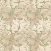 Muted tropical foliage across Earthy Tropics Silhouette Monstera Leaves Wallpaper
