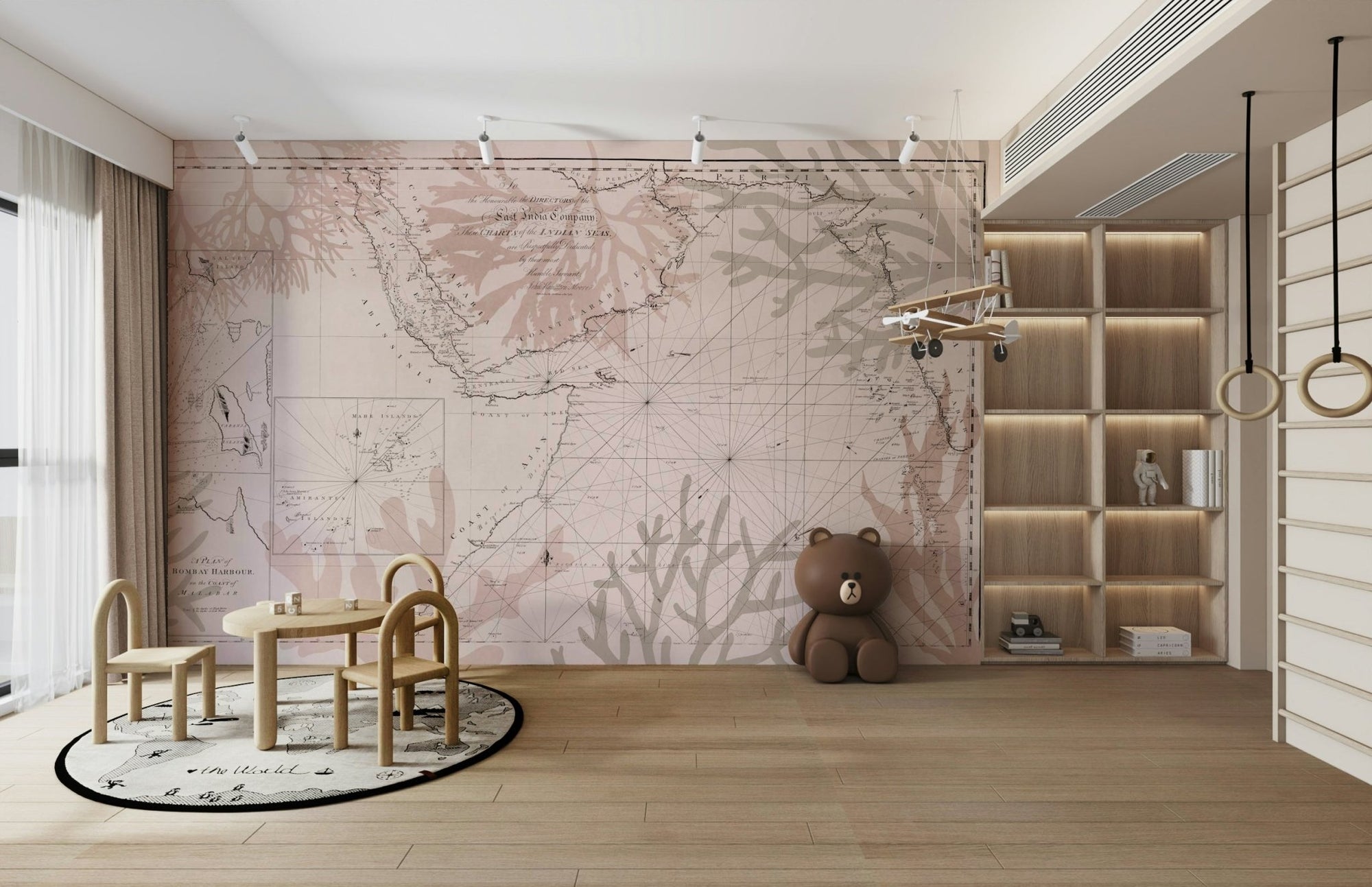 East India Trading Chart Coastal Adventure Wall Mural, GD2610