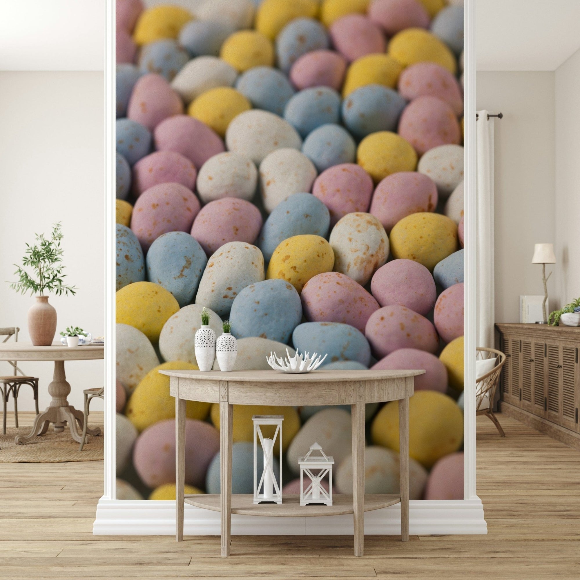 Delicious speckled wall covering Easter Indulgence pastel eggs., GD7105