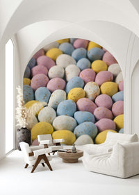 Charming Easter Indulgence wallpaper print happy joyful pattern., GD7105