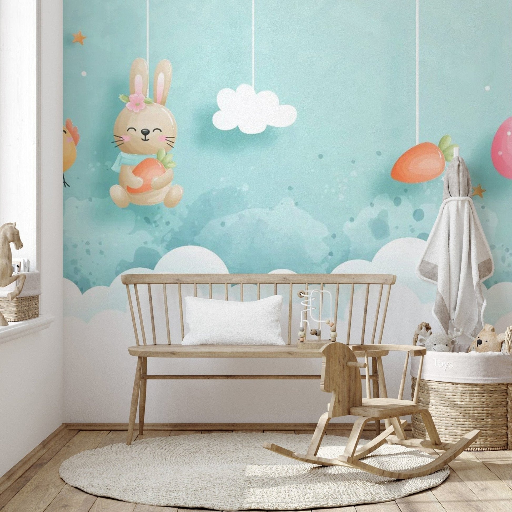 Kids Easter Wallpaper Murals for springtime fun kids-02
