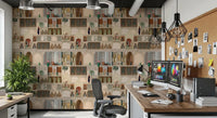 Heritage palace wall mural bringing depth to a warm Workplace, GD8980