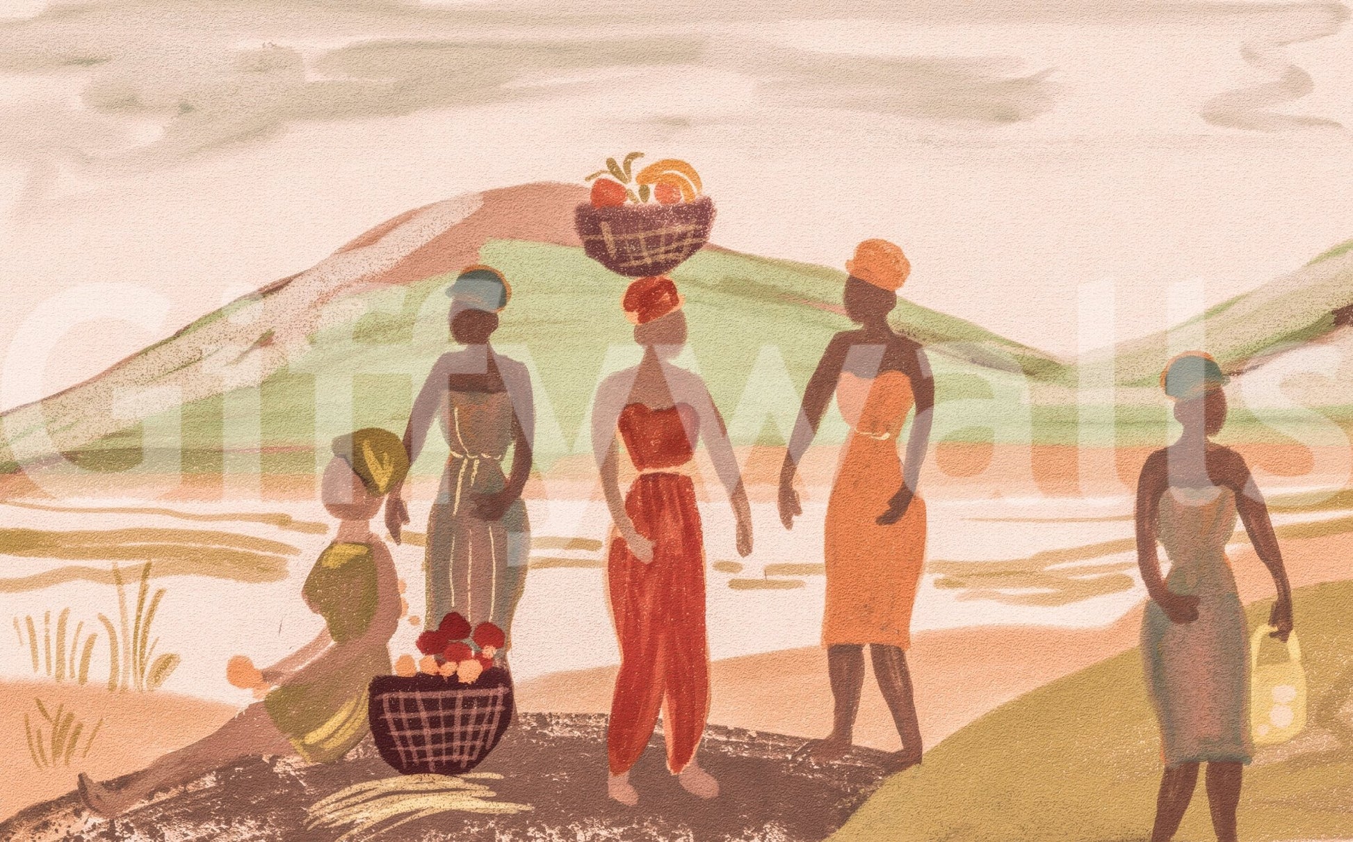 Corner installation showing the depth and cultural richness of the design.