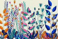 A high-quality serene flower wall mural for walls.