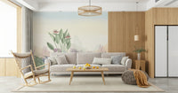 Eden's Touch wallpaper with tropical greenery for a home office., GD7603