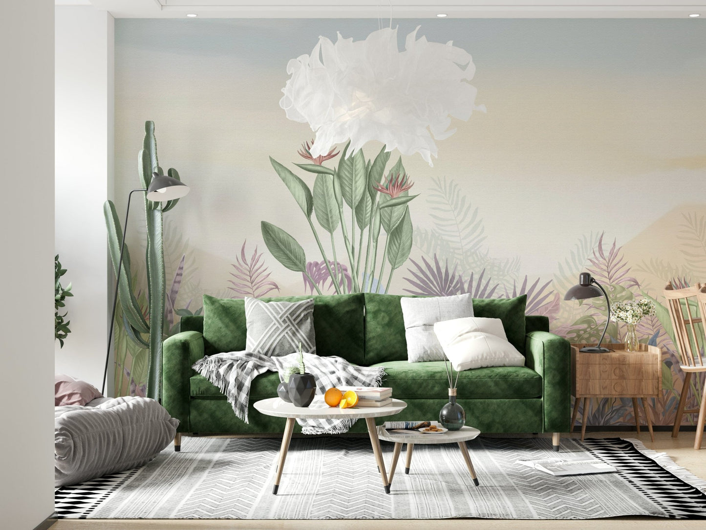 Eden's Touch wallpaper with wide foliage views for hallways., GD7603