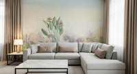 Eden's Touch wall mural showcasing vibrant leaves and natural tones., GD7603