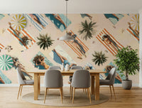Office interior showcasing Edge Of Summer Wall Mural's serene mood.