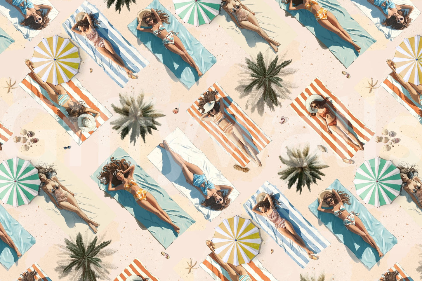 Contemporary aesthetic achieved using the wallpaper for walls Edge Of Summer.