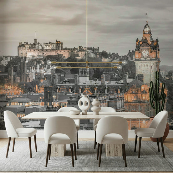 Edinburgh Castle wall mural with historic stone fortress GD7295
