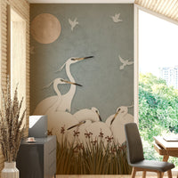 The composition is a harmonious, flowing pattern.

