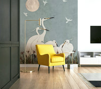 The colors are gentle and soft, with a cool, night-inspired palette.

