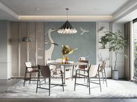 The design has a beautiful, artistic aesthetic.

