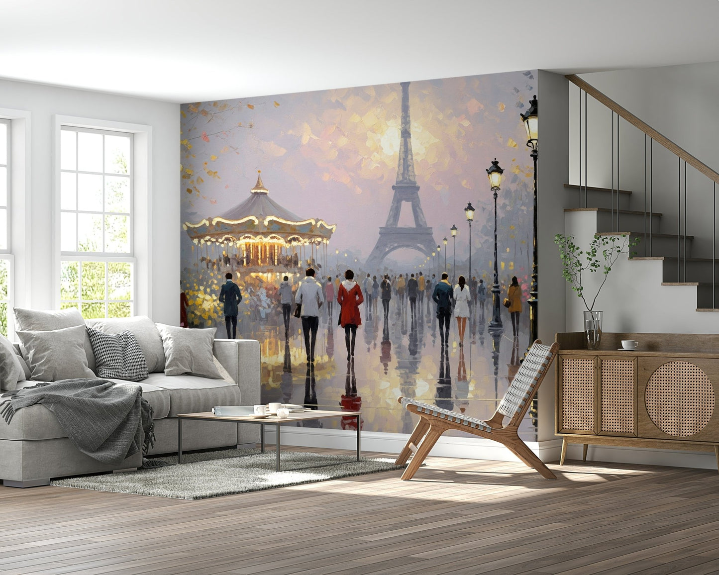 Eiffel Dreamscape Wall Mural