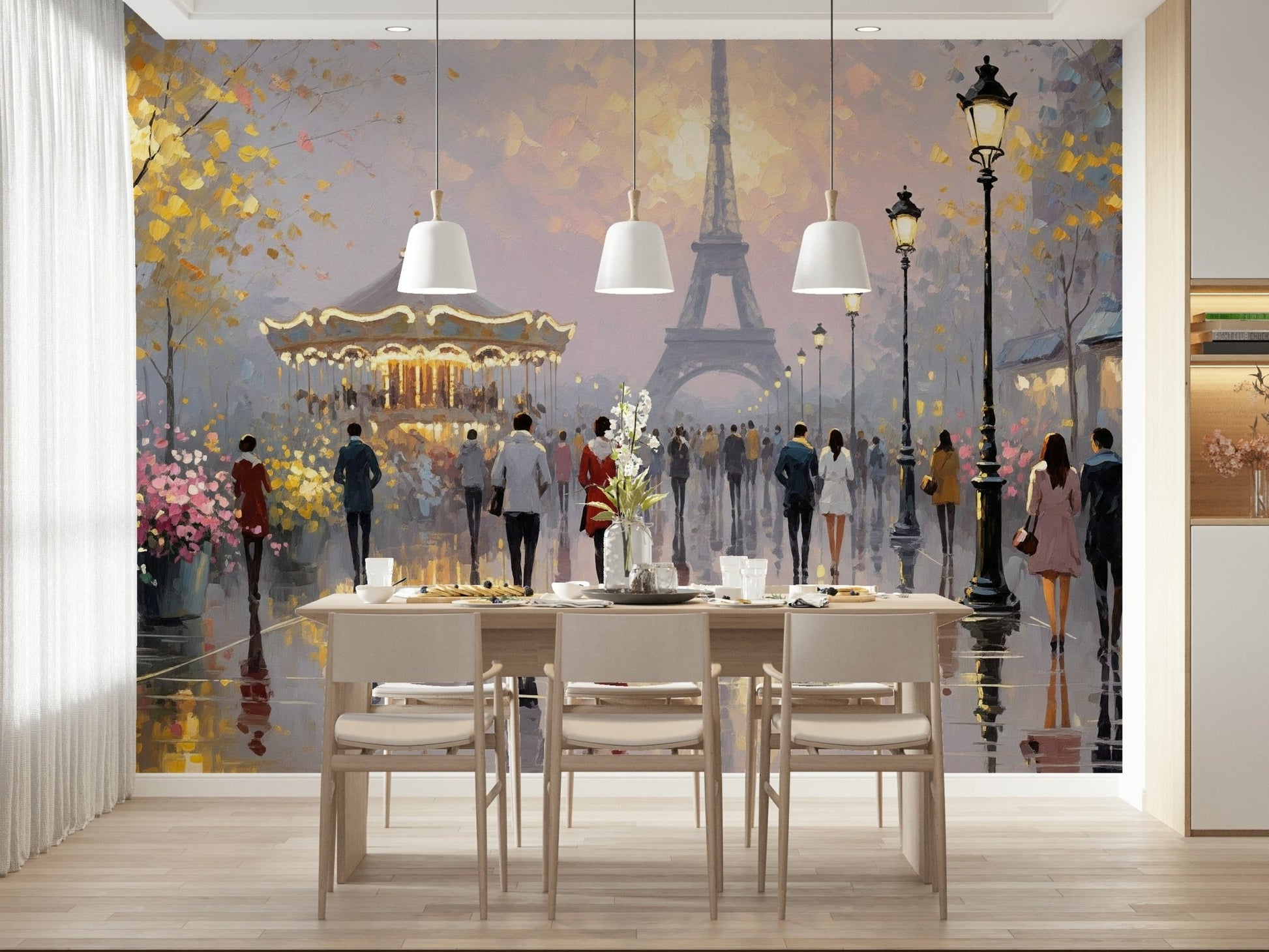 Eiffel Dreamscape Wall Mural