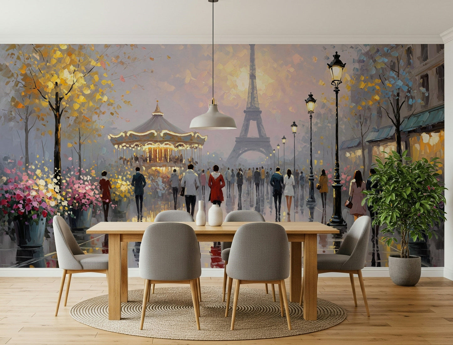 Eiffel Dreamscape Wall Mural