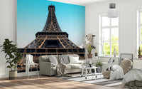 Paris wallpaper showing detailed Eiffel Tower structure
