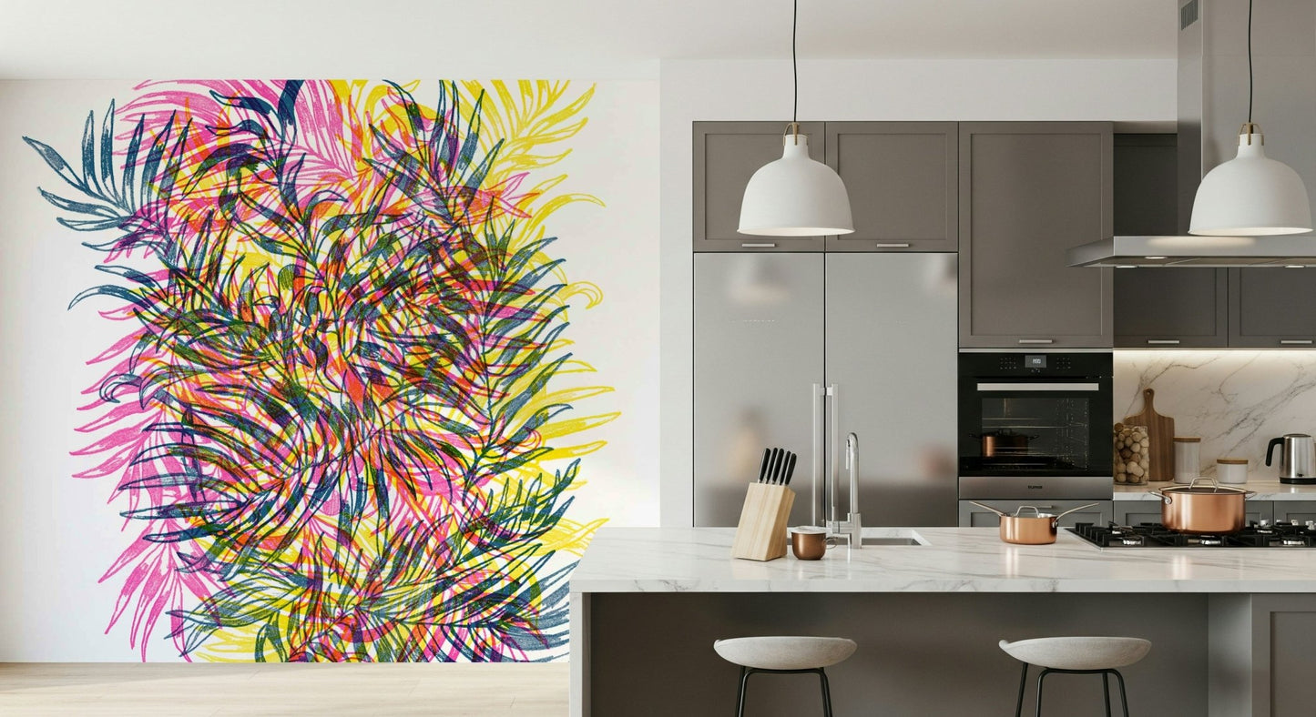 Electric Jungle Wall Mural