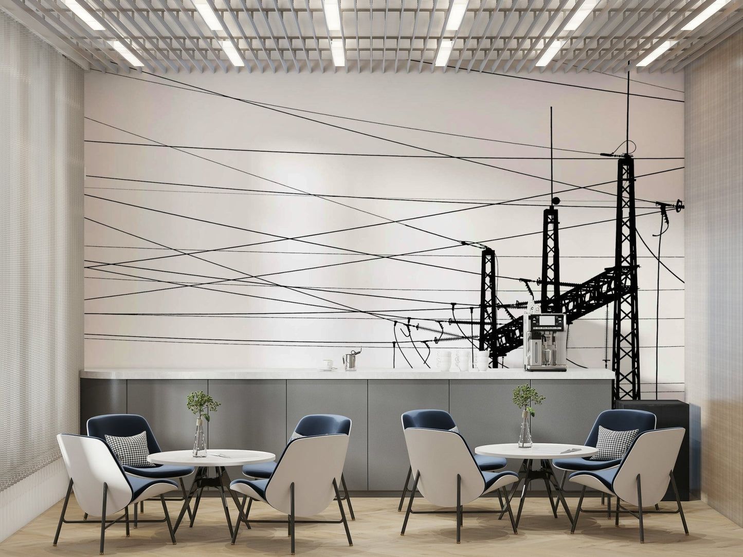 Electricity Plant Wall Mural