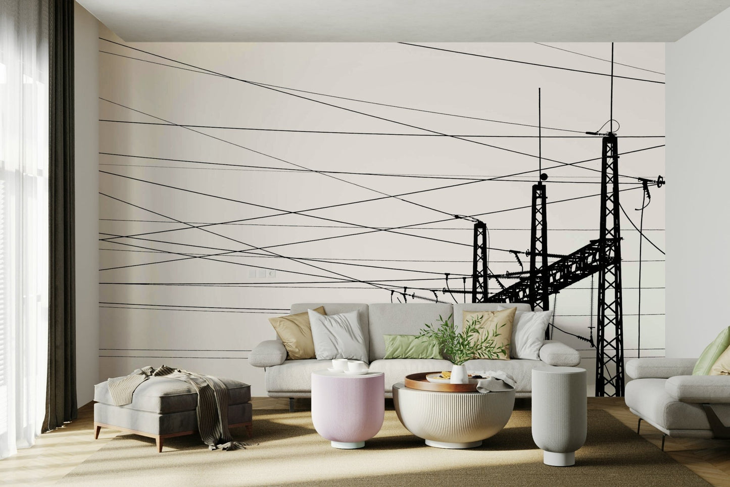 Electricity Plant Wall Mural