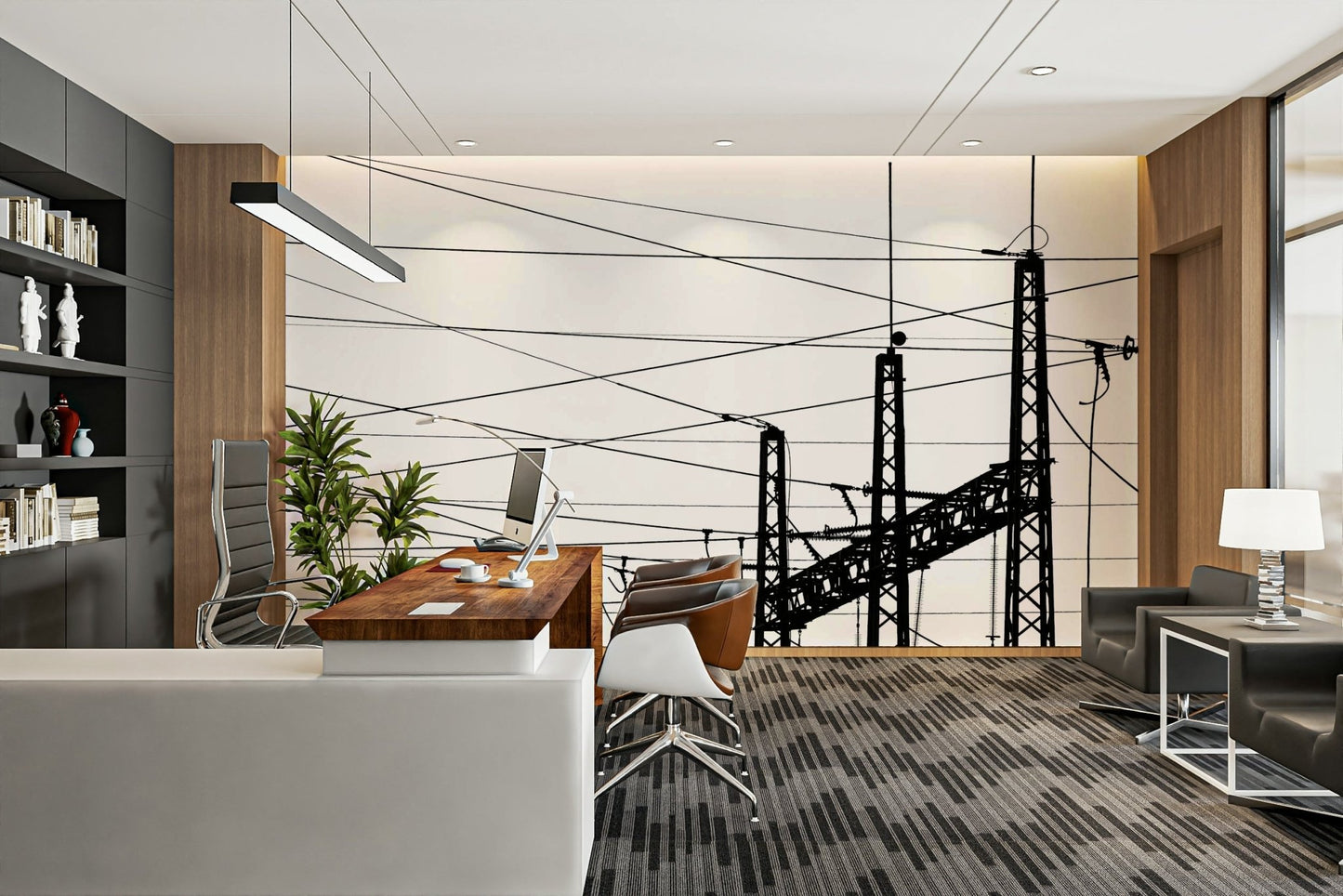 Electricity Plant Wall Mural