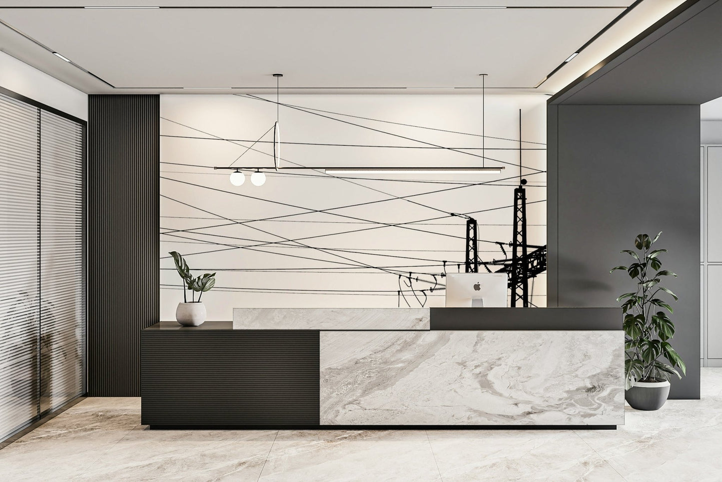 Electricity Plant Wall Mural