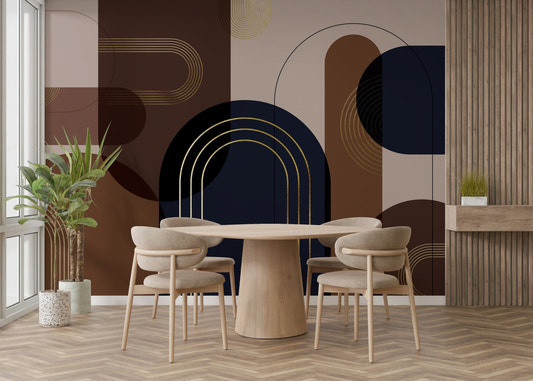 Dark academia modern arch wall art


