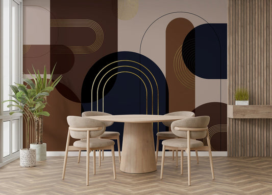 Dark academia modern arch wall art

