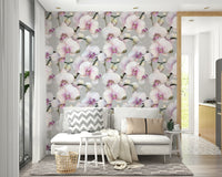Beautiful orchid floral wallpaper for stylish homes., GD1739