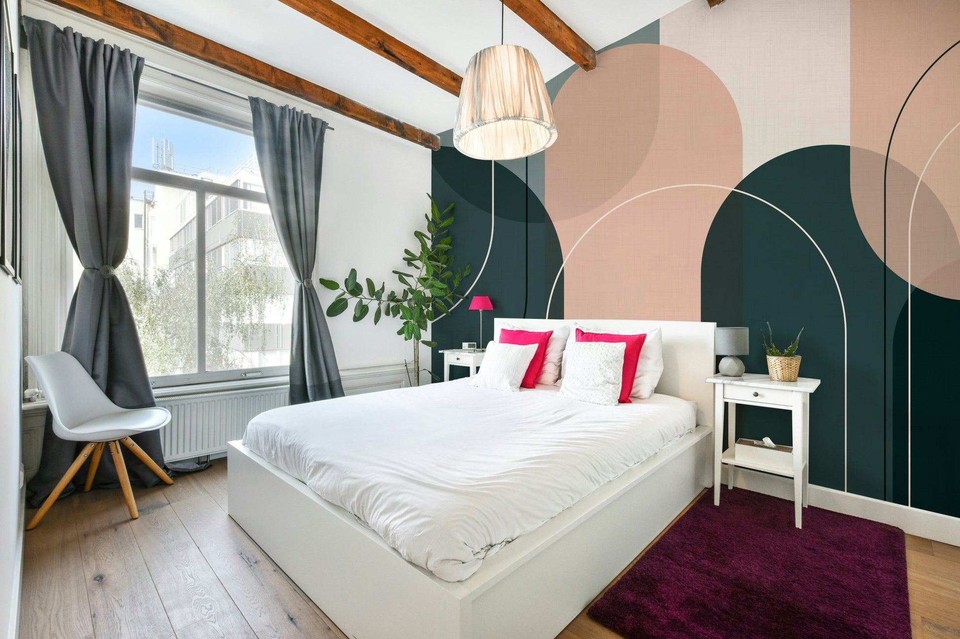 Soft and elegant arch design mural to elevate your space., GD1806