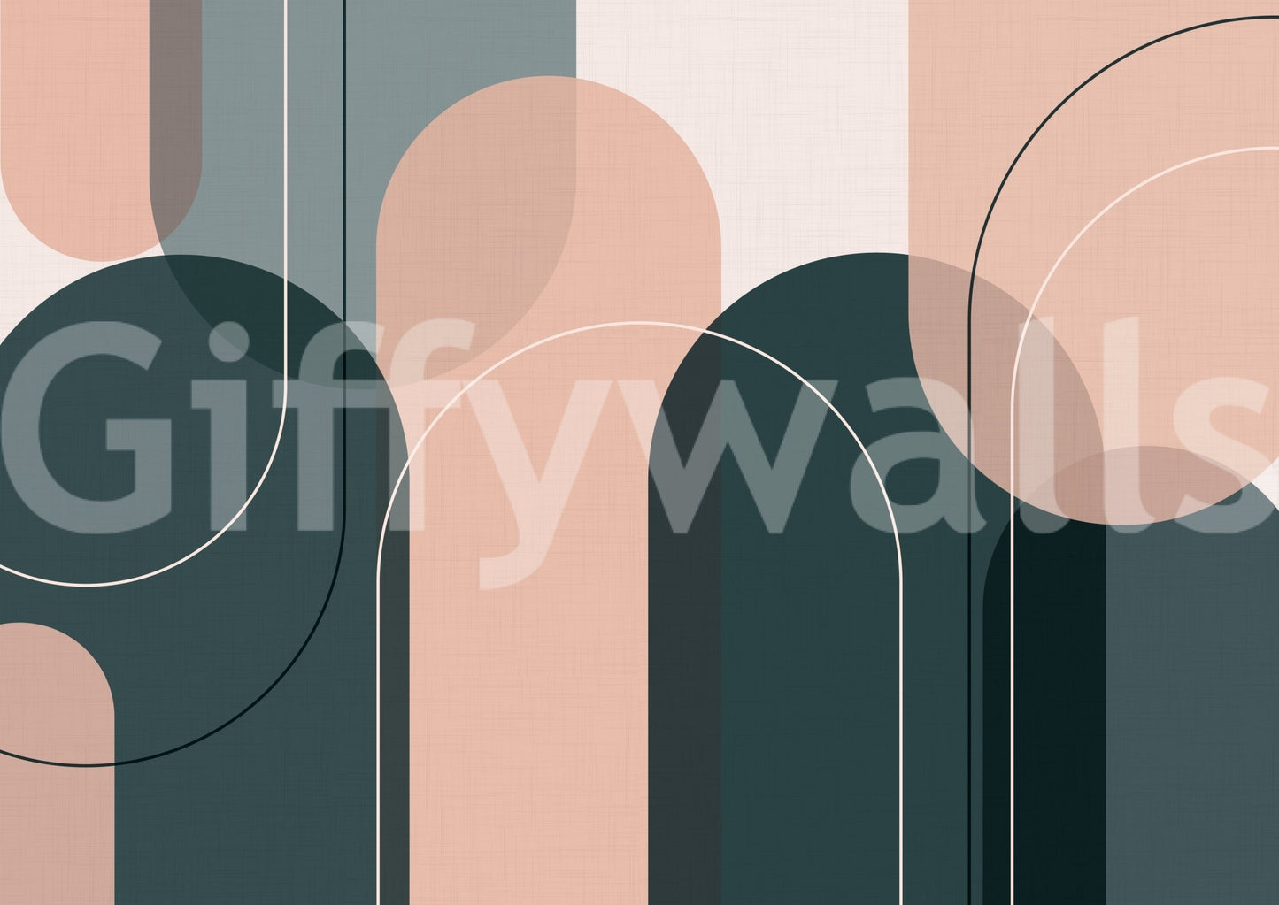 Soft-toned arch mural to bring tranquility to your space., GD1806