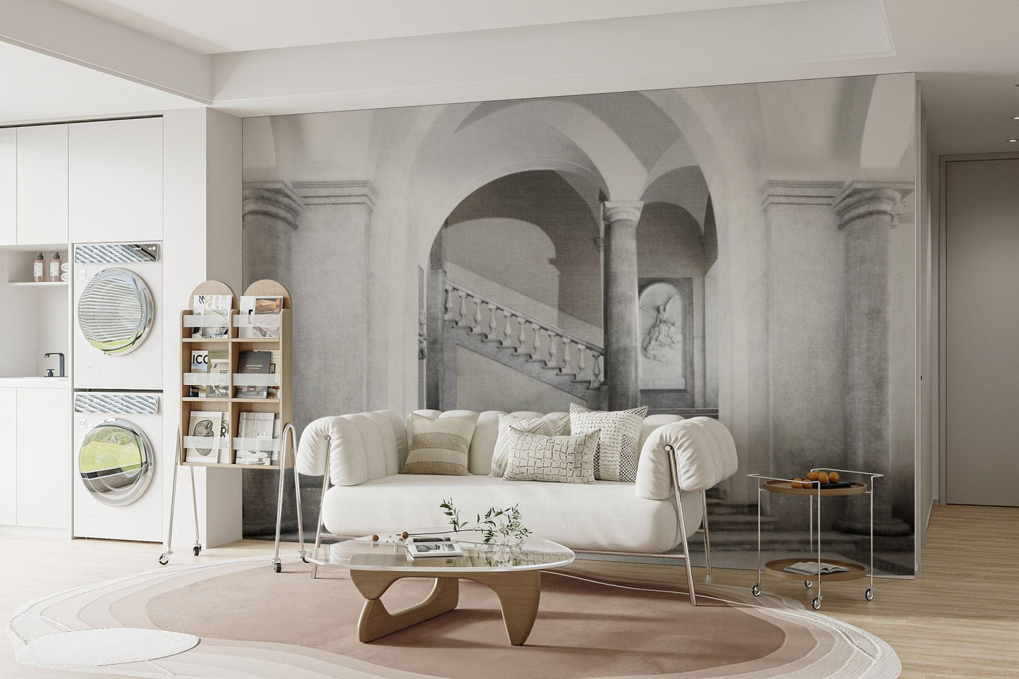 Sophisticated vintage interior wallpaper B740
