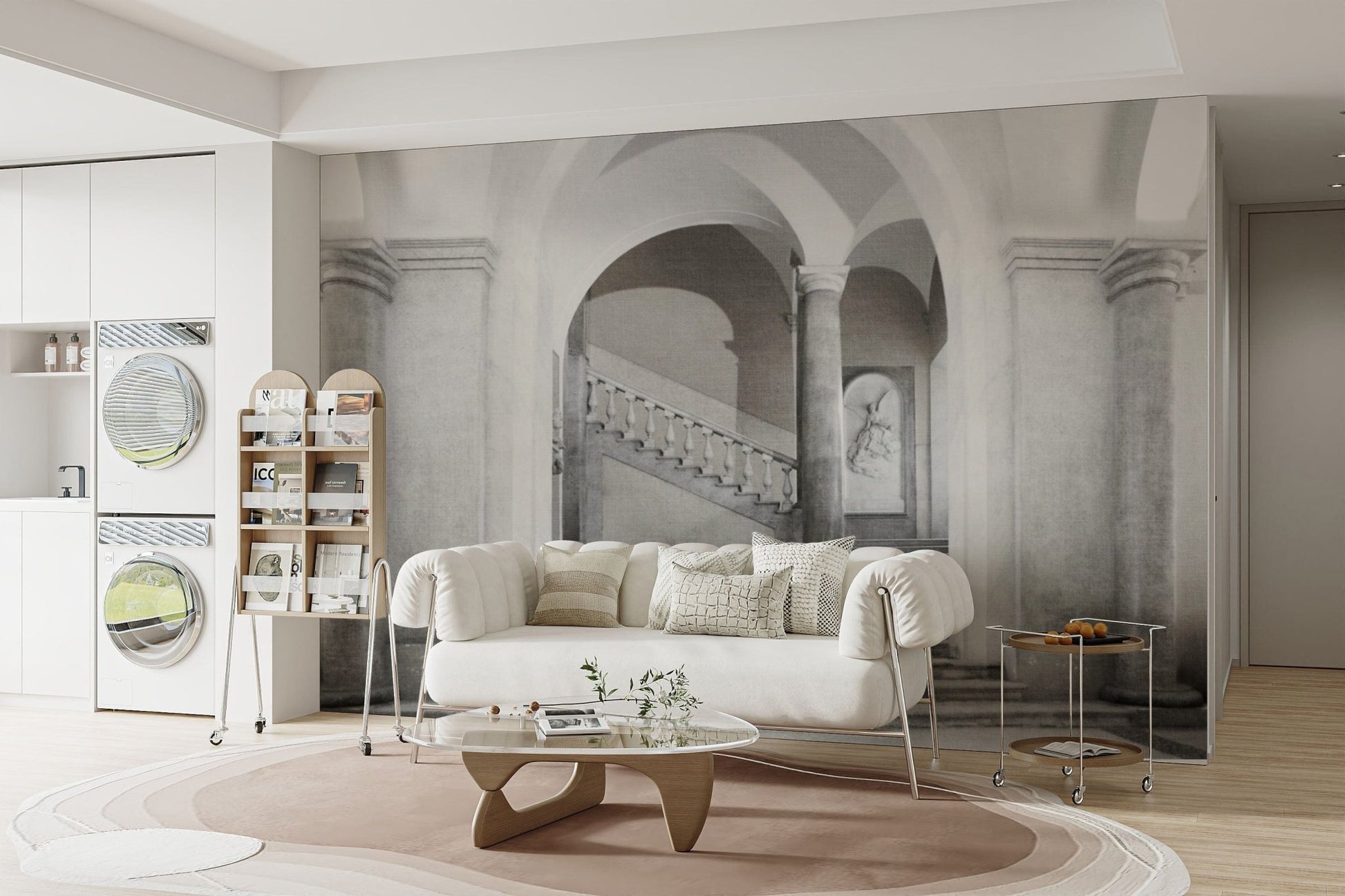 Sophisticated vintage interior wallpaper B740
