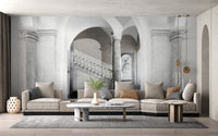 Timeless European hallway wall mural B740
