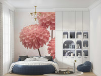 Delicate Elegant Contrasts wall art, romantic floral imagery.