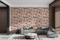 Graceful Crane Dance Pattern Wallpaper, AN40