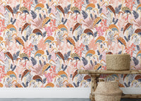 Sophisticated Crane Dance Wall Art Mural
