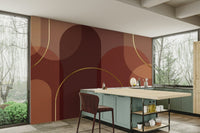 Wallpaper with a sophisticated design in neutral colors

