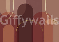 High-quality image of the elegant earthy tones wallpaper


