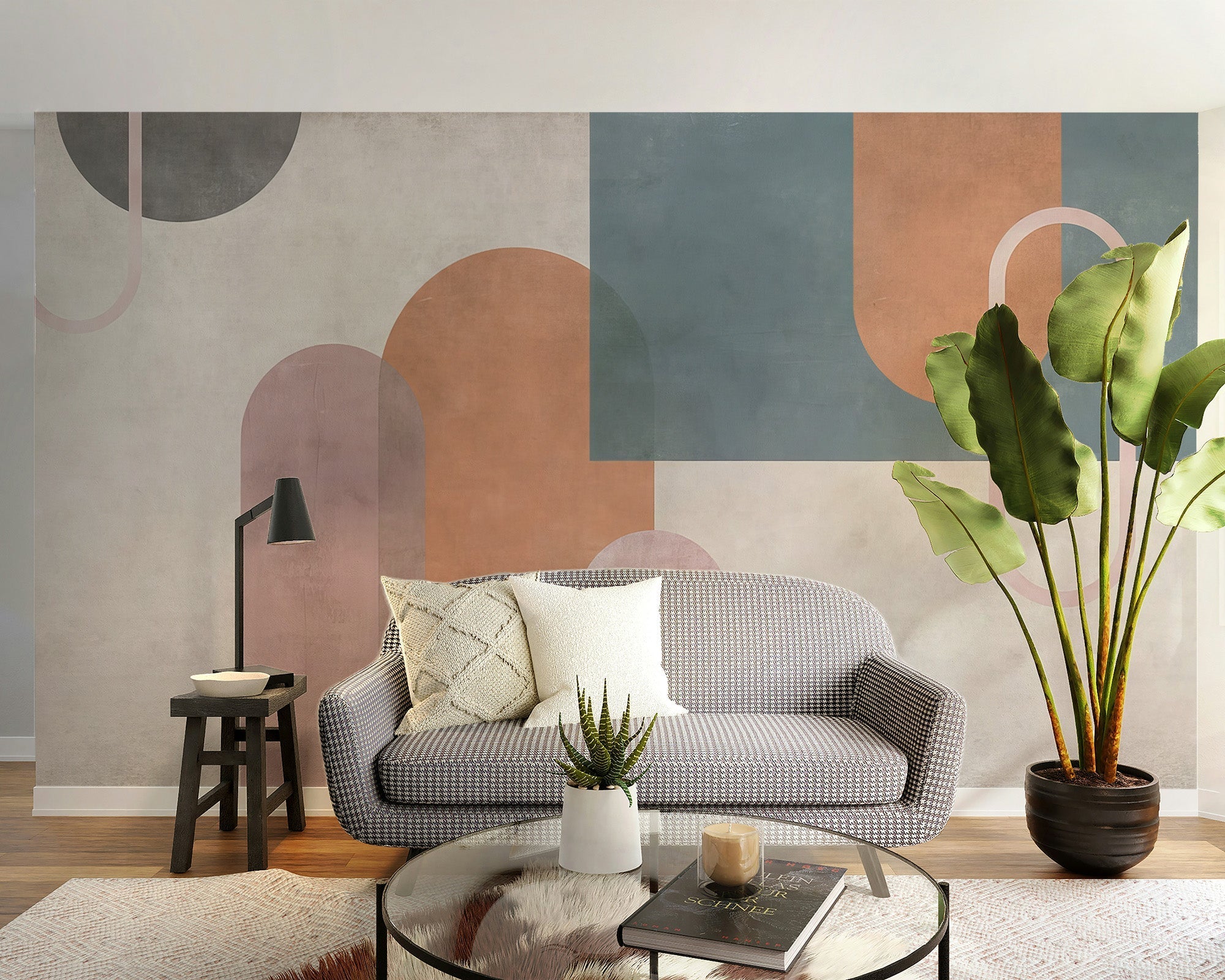 Elegant edges wallpaper for modern living rooms, C281