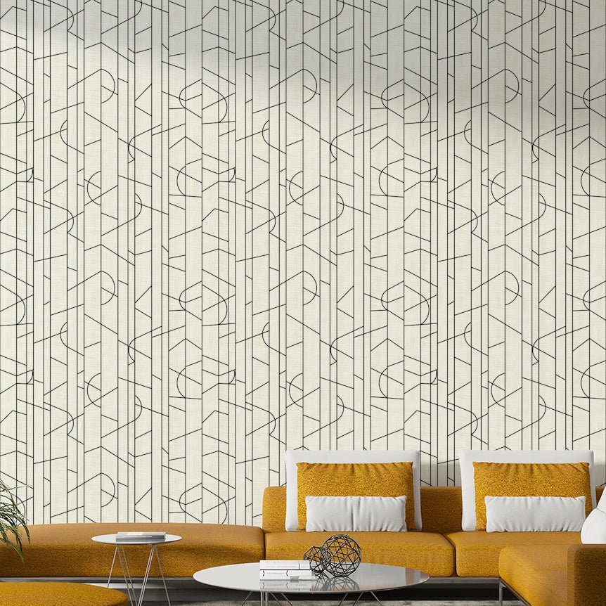 Contemporary room with black and white wall decor, GD1710