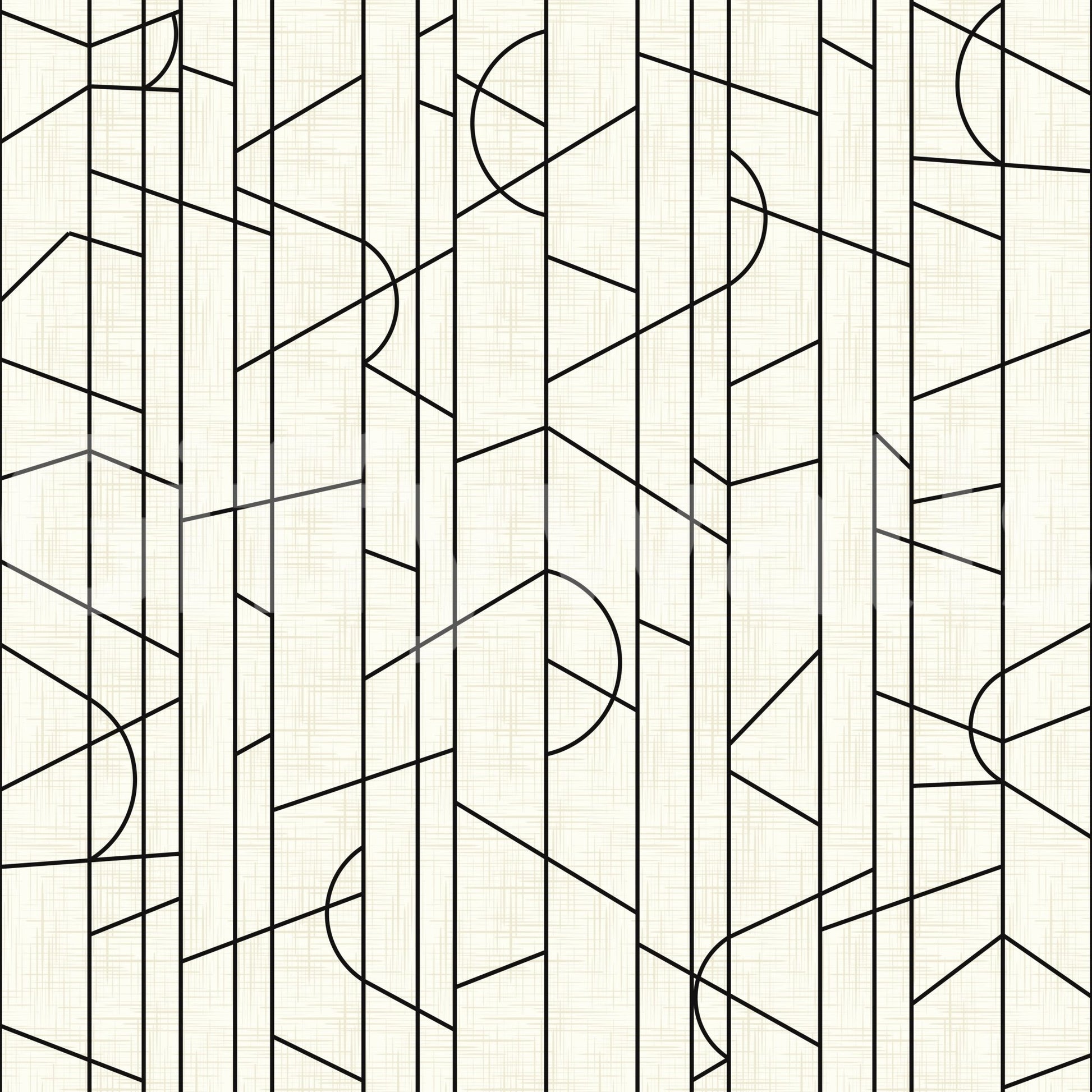 Graphic wall design with black and white elegance, GD1710
