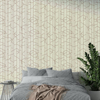 Interior wall with bold rust and linear elegance, GD1711