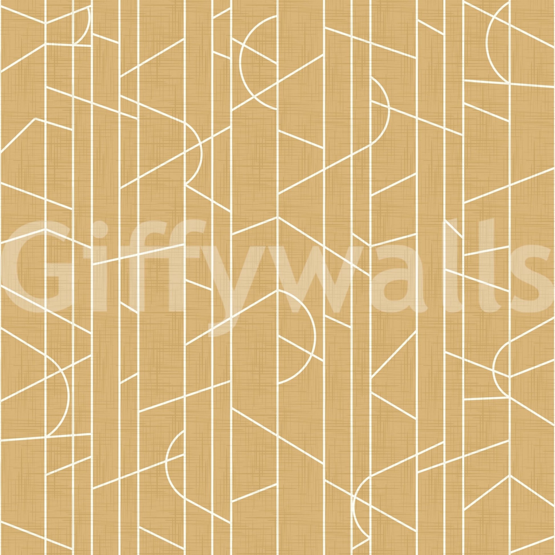 Elegant Lines Decor Honey Canvas Wallpaper⁠