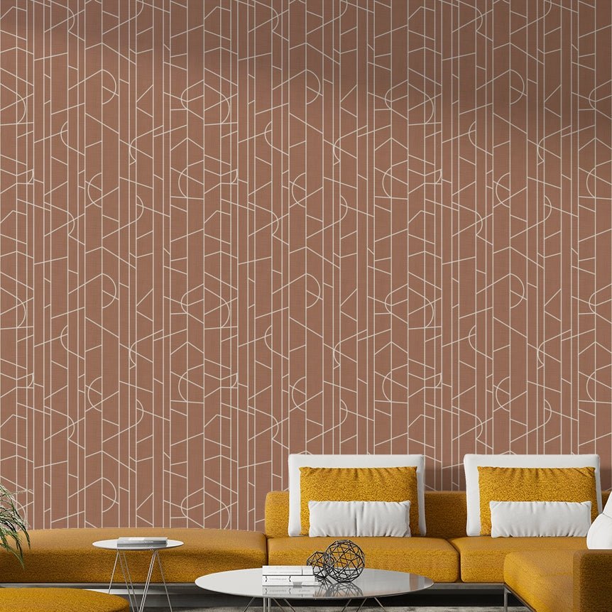 Mocha mousse wall covering with soft canvas texture, GD1715
