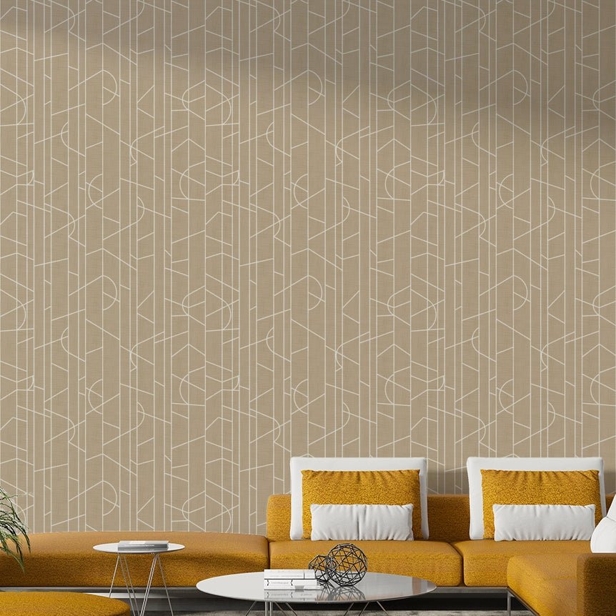 Textured wallpaper featuring elegant safari imagery, GD1713