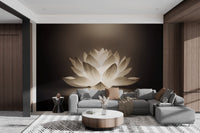 Minimalist lotus glow lamp wallpaper
