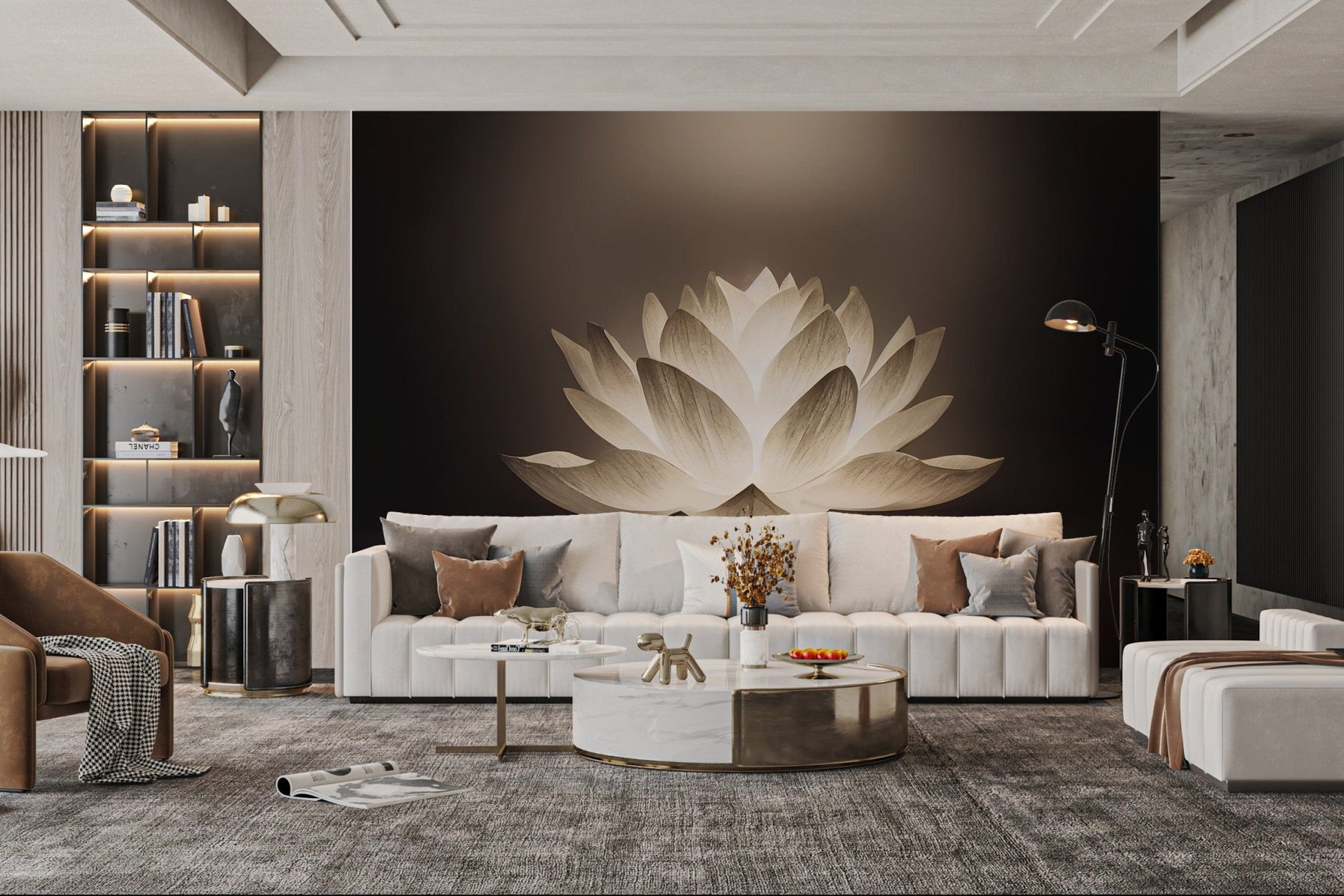 Soft glowing lotus flower wallpaper
