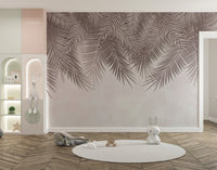 Elegant palm frond wallpaper for sophisticated walls
